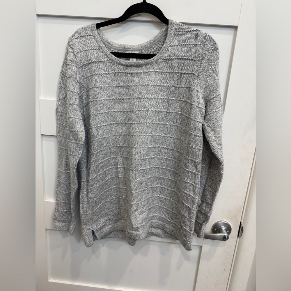 L.L. Bean Women's Light Gray Crew Neck Sweater